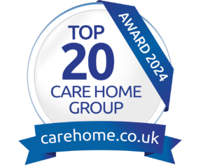 carehome,co.uk top 20 group award for Hallmark Care Homes 2024