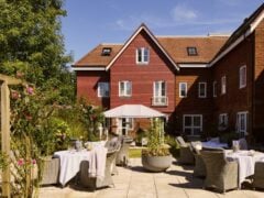 Luxury exterior of Banstead Manor Care Home in Banstead, Surrey.
