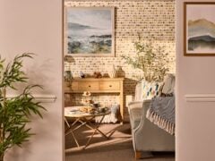 Cosy living room with modern decor and plants
